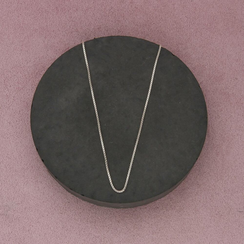 sterling silver italy 1mm box chain necklace size 16in